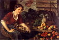 Still life with young woman