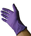 Type 6 glove made of nitrile rubber.