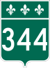 Route 344 marker