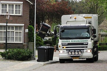 Automated garbage collection in Aardenburg, Netherlands