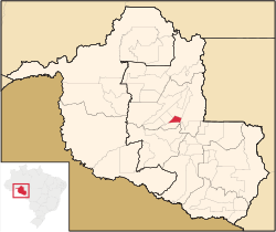 Location of Teixeirópolis in the State of Rondônia