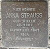 Stolperstein Lüdinghausen Olfener Straße 10 Anna Strauss
