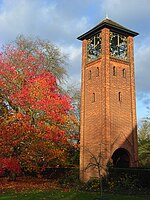 Colour photograph of the University of Reading War Memorial