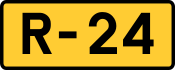 R-24 regional road shield}}