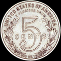 1909–1910 reverse, CENTS running across a large 5