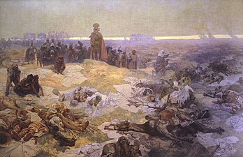 Mucha's The Slav Epic cycle No.10: After the Battle of Grunewald (1924)