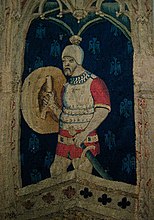 Alexander the Great or Hector of Troy, (detail), tapestry, France or South Lowlands, c. 1400–10