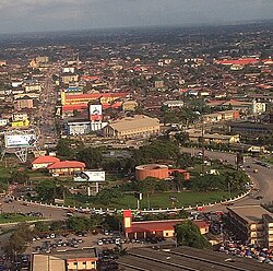 Luftbild von Benin City
