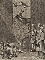 The French ambassador Chevalier de Chaumont presents a letter from Louis XIV to King Narai, 1685