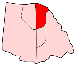 Location of Los Rosales