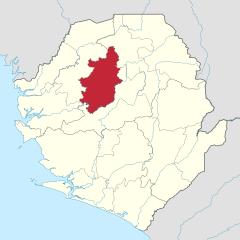 Karte Bombali in Sierra Leone