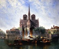 Edwin Deakin, Notre Dame, Paris, 1893