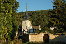 The church in Amfreville-sur-Iton