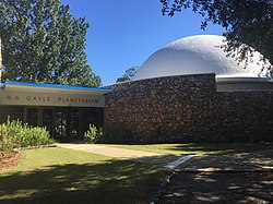 Front of W. A. Gayle Planetarium