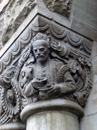 The cash clerk, facade capital indicating the money order service.