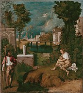 Giorgione The Tempest, 82 × 73 cm