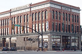 This old building is at the corner of 200 South and Main Street.