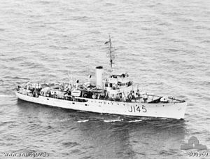 HMAS Lismore during 1942