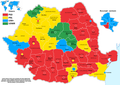 Map highlighting the results for the Chamber of Deputies