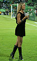 Image 18A Mexican sports reporter Inés Sainz wearing a little black dress and knee-high boots (from Fashion)