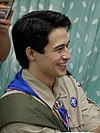 man in Boy Scout uniform, celebrated his 27th birthday at the BSP headquarters in Manila