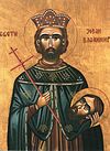 A Serbian Orthodox icon of Prince Jovan Vladimir