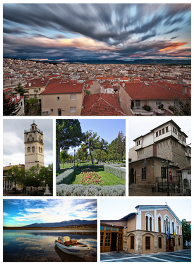 Kozani montage. Clicking on an image in the picture causes the browser to load the appropriate article, if it exists.