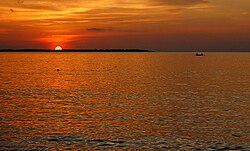 Sunset at Laoang shoreline
