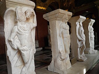 Las Incantadas, sculptures from a portico that adorned the Roman Forum of Thessalonica, 150-230 AD[91]