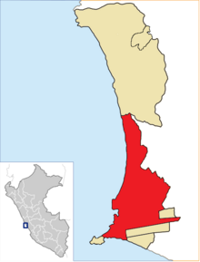 Location of Callao in the Constitutional Province of Callao
