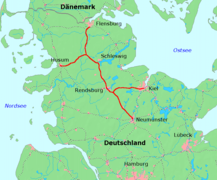 The Neumünster–Flensburg railway