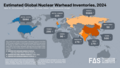 Image 41The number of nuclear warheads by country in 2024, based on an estimation by the Federation of American Scientists. (from Nuclear weapon)