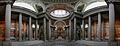 Durch Composing von mehreren Aufnahmen entstehen sehr räumliche Innenansichten (Pantheon in Paris - Innen-Panorama)