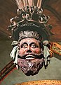 Skulptur „Kopf eines Mauren“ als Abhängling der Orgel
