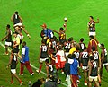 PNG shows the 2008 International Cup to the crowd at the MCG