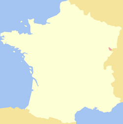 Location of the County of Montbéliard