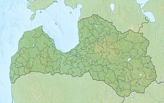 Relief Map of Latvia