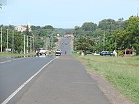 Nearby José Falcón, the city of Asunción can be seen in the background, Paraguay.