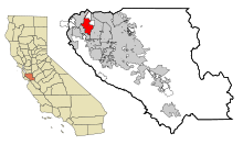 Lage im Santa Clara County