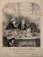 Sarah Ponsonby and Lady Eleanor Butler in their library