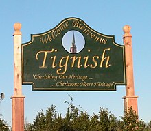 Primary Tignish welcome sign, located on Western road (Phillip street)