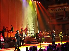 UB40 on stage in their home city of Birmingham, England, in 2010