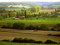 Oud-Lemiers near Vaals, as seen from the Schneeberg in Germany
