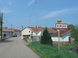 The road into Vincey