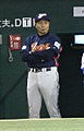 Image 7Sadaharu Oh managing the Japan national team in the 2006 World Baseball Classic. Playing for the Central League's Yomiuri Giants (1959–80), Oh set the professional world record for home runs. (from Baseball)