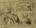 Caricature of Action française on its use of castor oil in L'Œuvre of June 17, 1923.