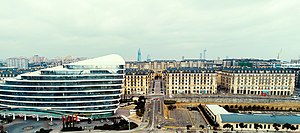 Baku White City project, View to Nobel avenue