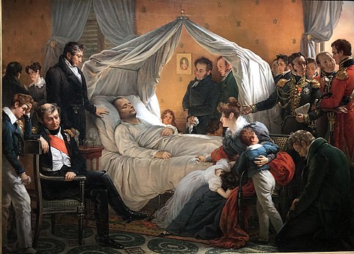 Charles de Steuben's Death of Napoleon; Mamelouk Ali is circled.