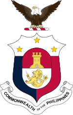 Coat of arms of the Republic of the Philippines.