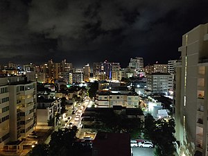 View of Condado in Santurce, San Juan.